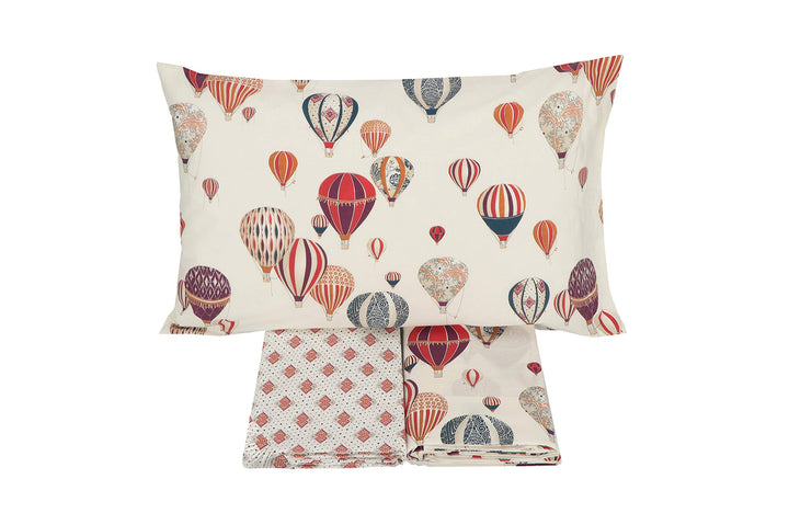 Gabel Bettwäsche-Set für Doppelbett, Wonderland Bett, Blau Blau 160 x 190 cm Wonderland Doppelbett E