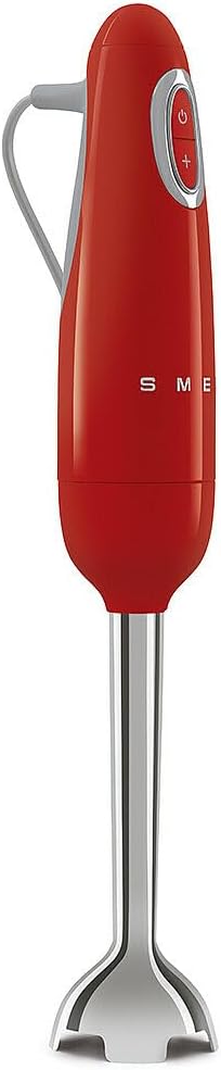 Smeg, HBF11RDEU Stabmixer, Turbo-Funktion und Flowblend-Schneidesystem, mit rutschfestem Griff, inte