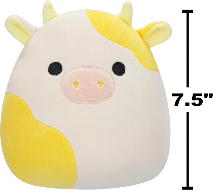 Squishmallows SQCR05402 - Bodie die Kuh 19 cm, offizielles Jazwares Plüsch, superweiches Kuscheltier