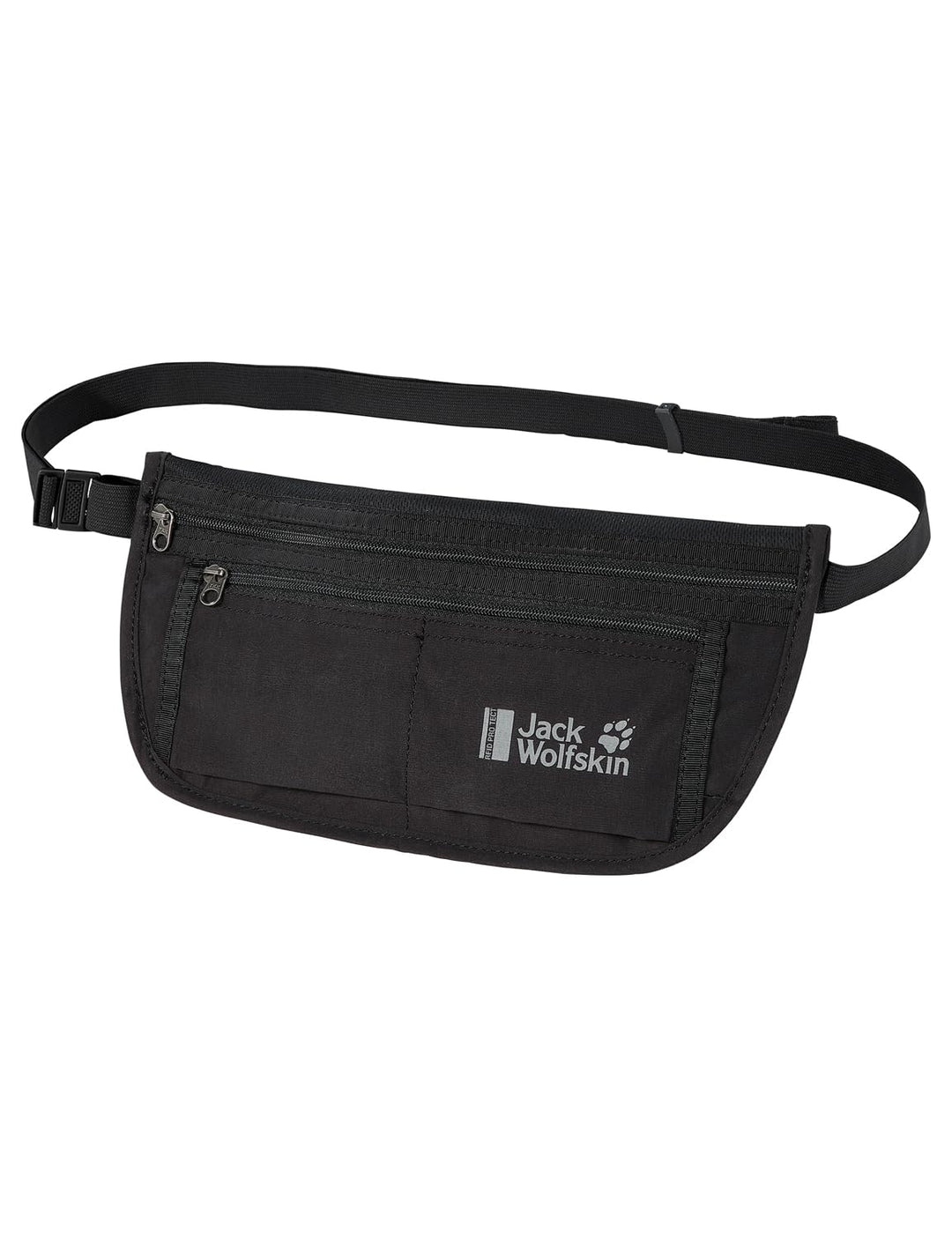 Jack Wolfskin Unisex Document Belt RFID Sicherer Bauchgurt, Schwarz, Einheitsgrösse EU Einheitsgröss