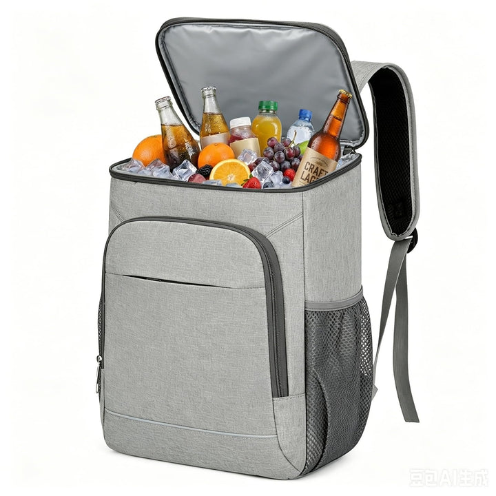 25L Kühlrucksack Isolierter Kühltasche Rucksack mit PEVA-Innenfutter, Leichter Thermo Kühlrucksack f