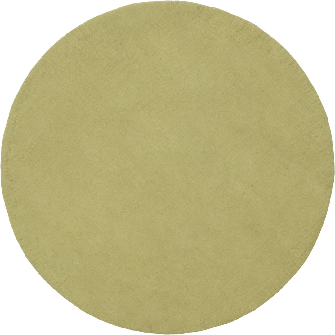 myfelt Pitt Filzteppich — Ø 70 cm, ideal für Schlaf-, Wohn-, Kinderzimmer, Flur & Bad Hellgrün 70cm
