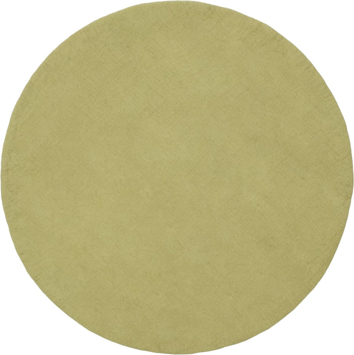 myfelt Pitt Filzteppich — Ø 70 cm, ideal für Schlaf-, Wohn-, Kinderzimmer, Flur & Bad Hellgrün 70cm