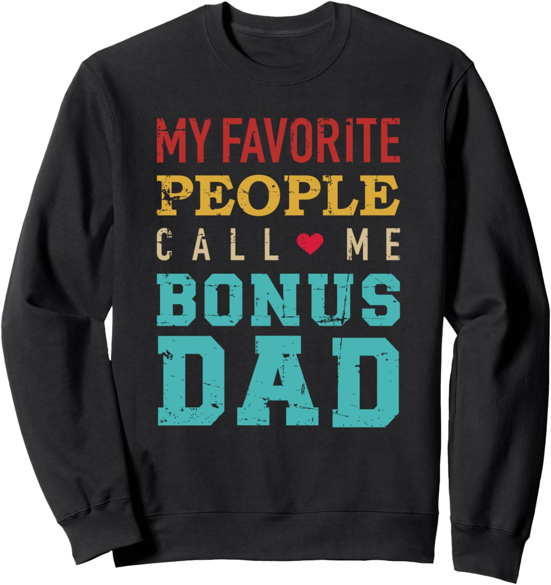 Bonus Papa lustiger Spruch vintage retro Sweatshirt