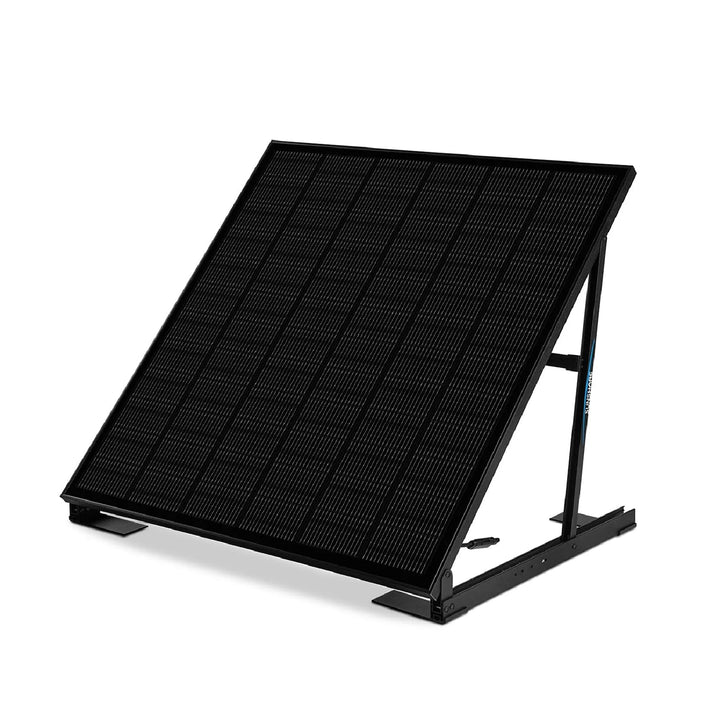 RAY 285W Full Black Solarmodul inkl. Flachdach- &amp; Garten-Halterung – TopCon N-Typ – 25% Wirkungsgrad