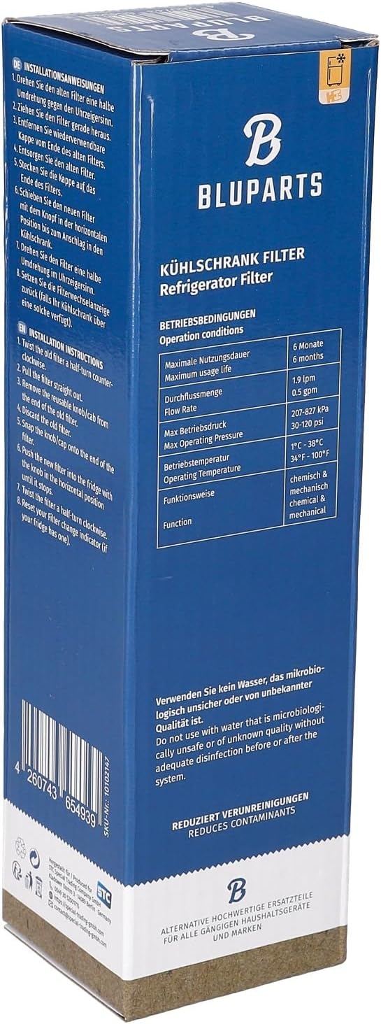 BLUPARTS - KOMPATIBEL 10102147 Wasserfilter passend für BOSCH 11032518 BLUPARTS in Kühlschrank