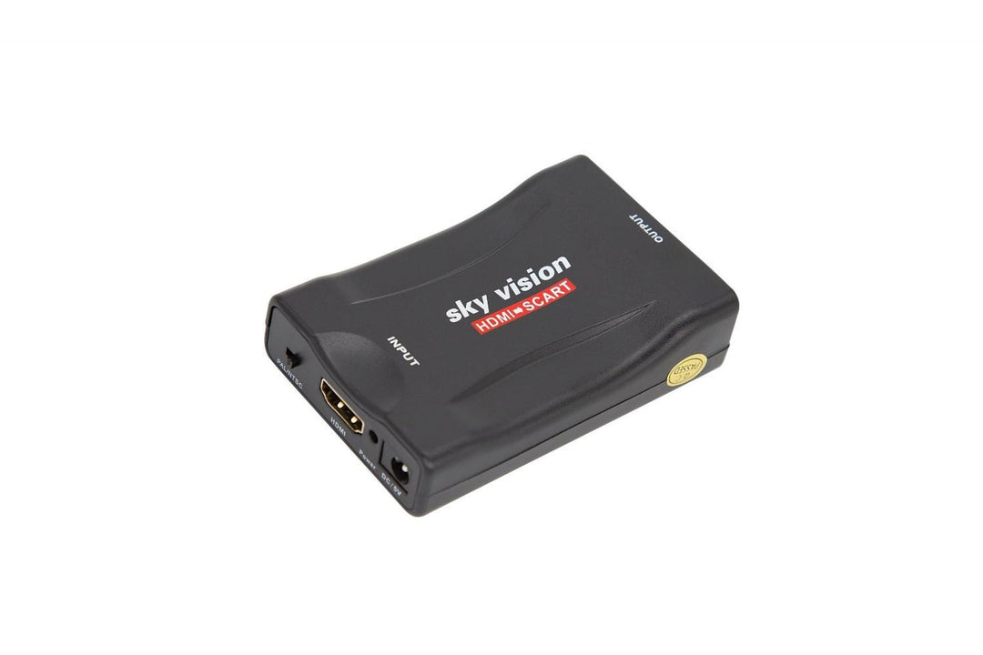 Sky Vision HDMI auf SCART Konverter, Wandler, SCART Adapter 1080P 60Hz HD für DVD, Blu-Ray, PS4, PS3