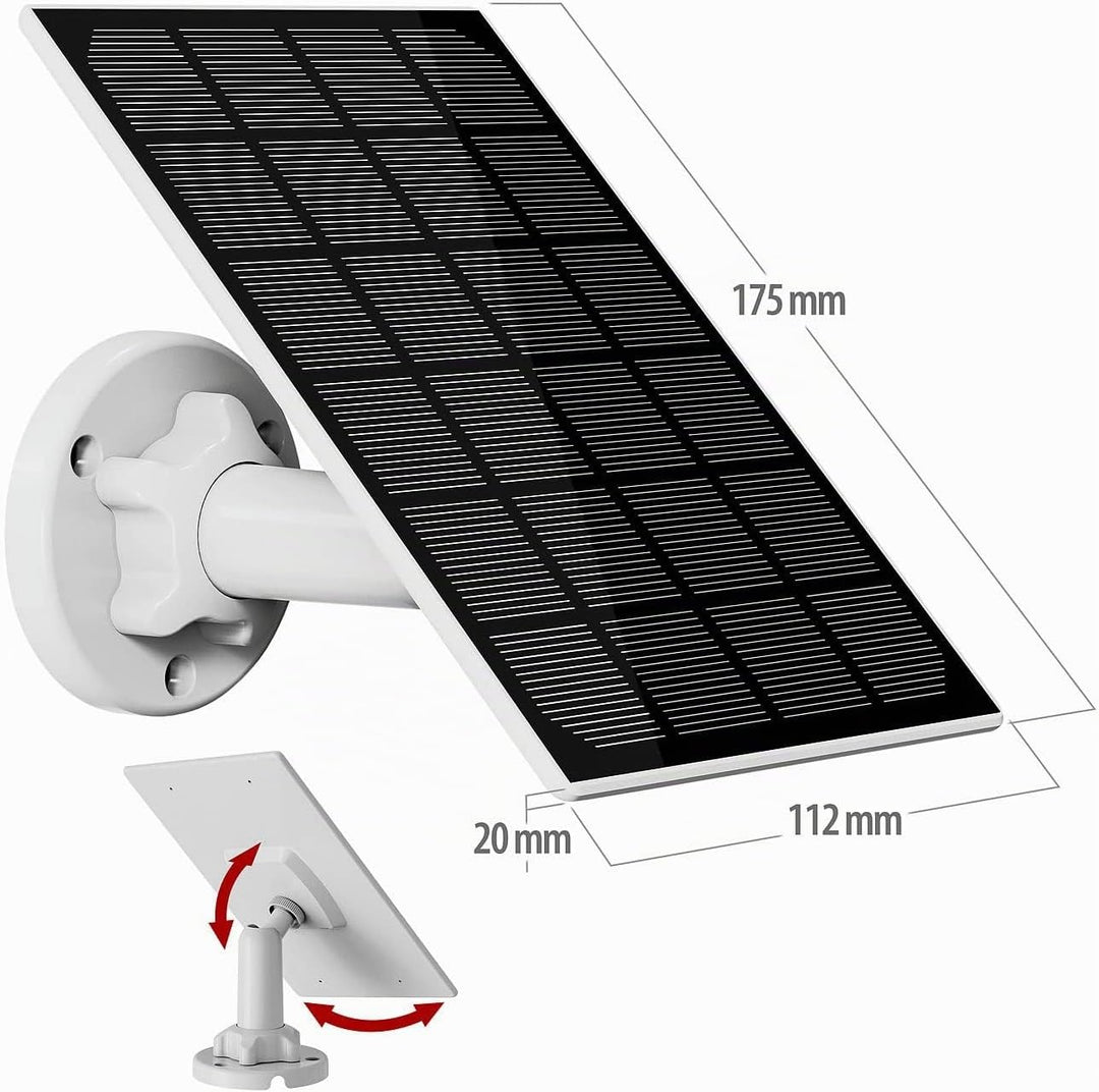 revolt Solarpanel Kamera: 2er-Set Universal-Solarpanel für Akku-IP-Kameras, 3W, IP65 (für Überwachun