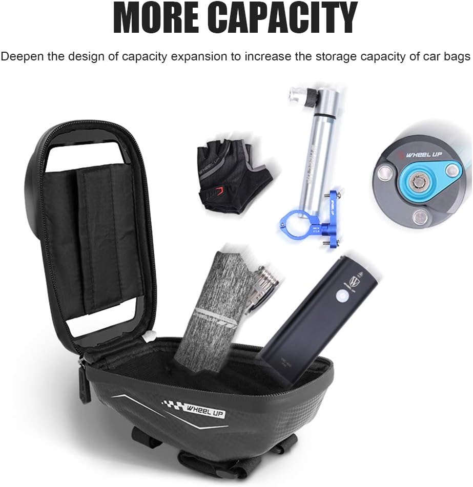 ,a Wheel Up MTB Fahrradtasche Touchscreen Radfahren Wasserdicht Front Tube Phone Case