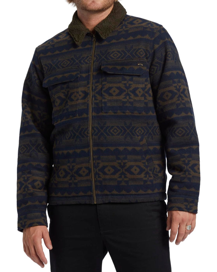 BILLABONG Herren Barlow Sherpa Jacke S DARK BROWN, S DARK BROWN