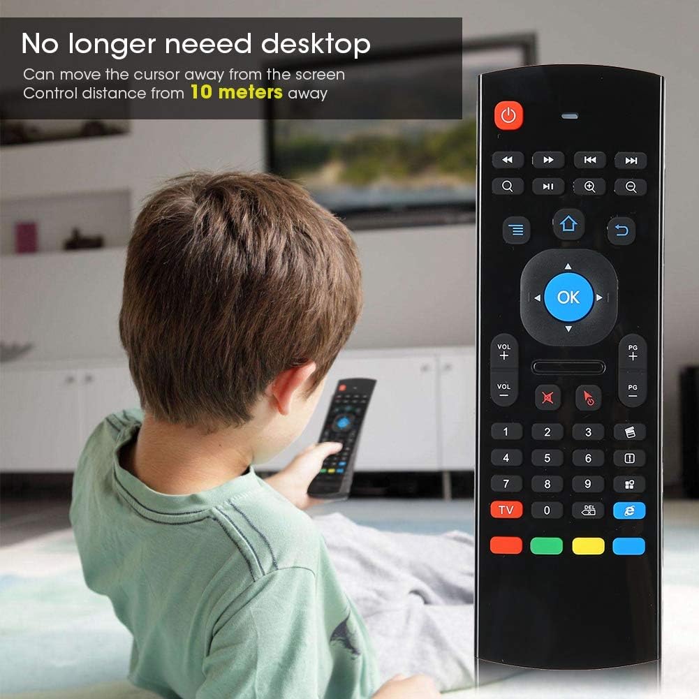 Doppelseitige Air Maus Tastatur, 2,4 G TV Fernbedienung Tastatur Maus Set mit 360 ° Freiraum Bewegun