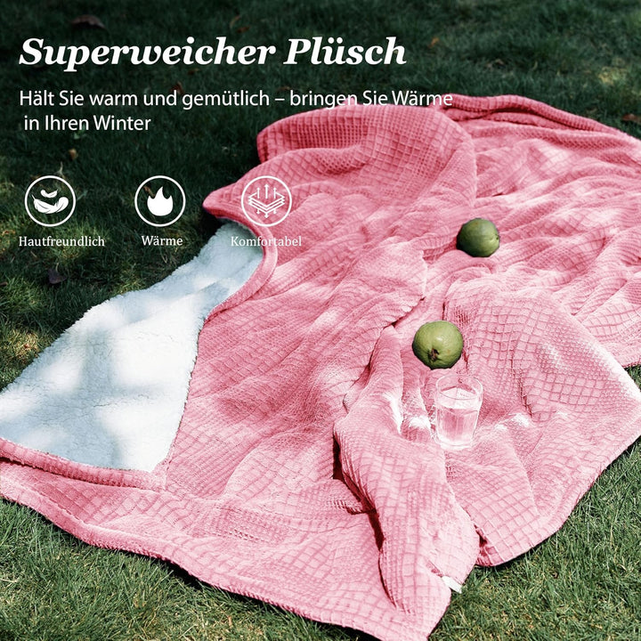 Texciting heizdecke 130X180 cm-Wärmedecke heizdecke mit 9 Heizstufen-10 Stunden Auto Off Überhitzung
