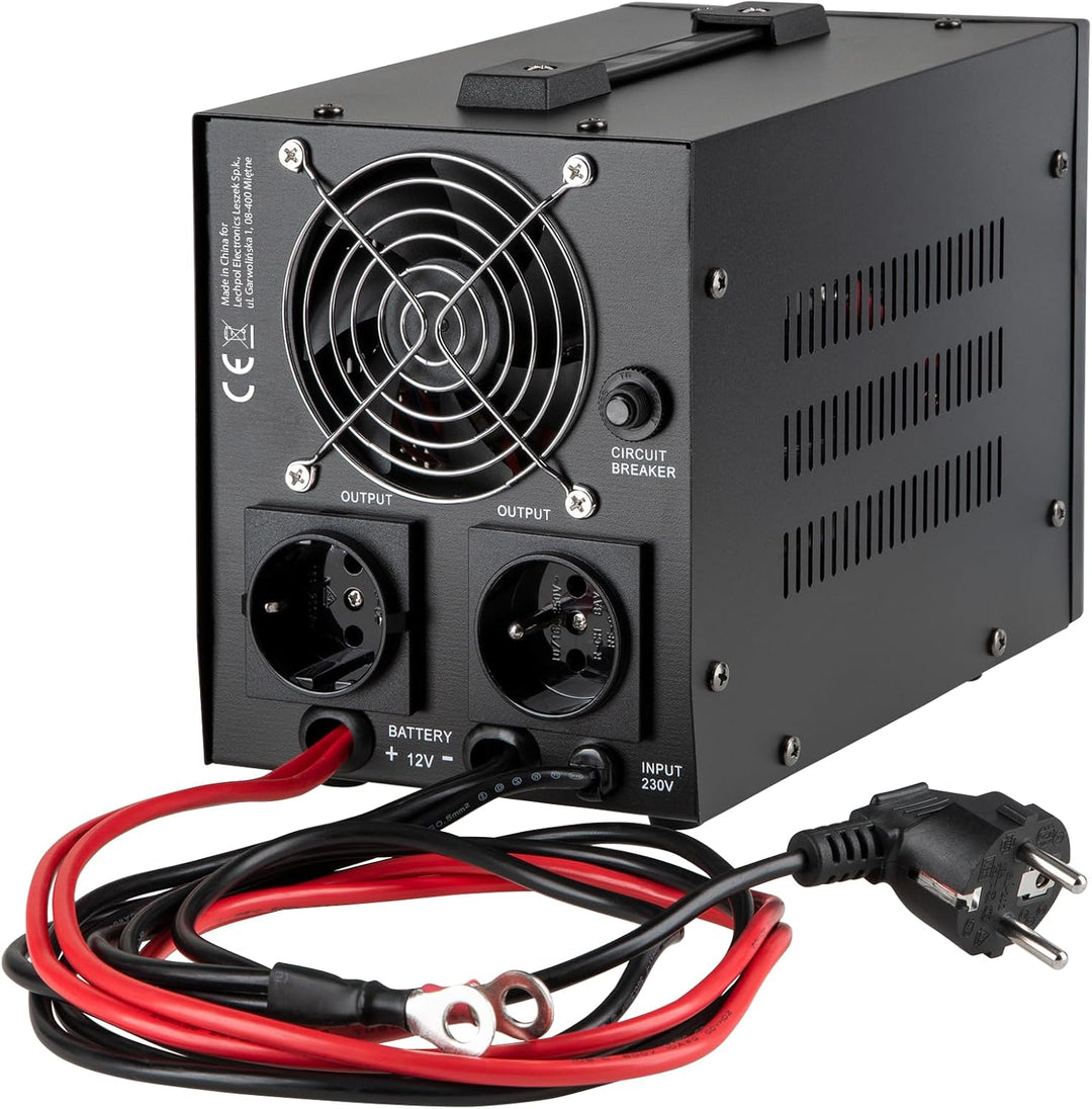 Notstromversorgung KEMOT PROsinus-800URZ3405B Wechselrichter Reiner Sinus Ladefunktion 12V 230V 800V
