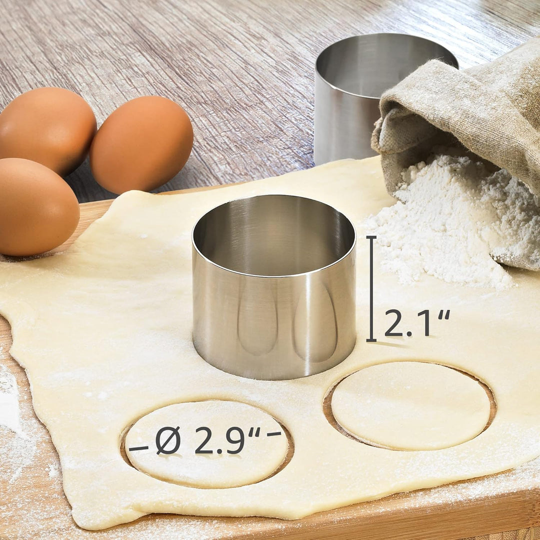 Lurch 220285 Speiseringe EDS 8teilig: 6 Ringe Durchmesser 7,5 cm x H 5,5 cm, 1 Stampfer, 1 Tablett a