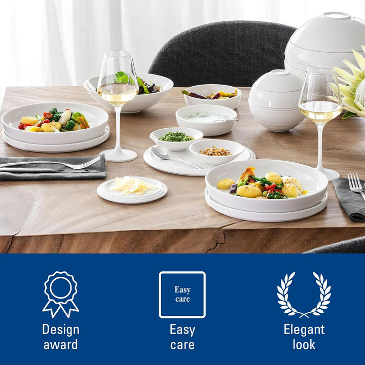 Villeroy & Boch – La Petite Boule White Snacking-Set 5 teilig Weiss, Spülmaschinenfest, Mikrowellens