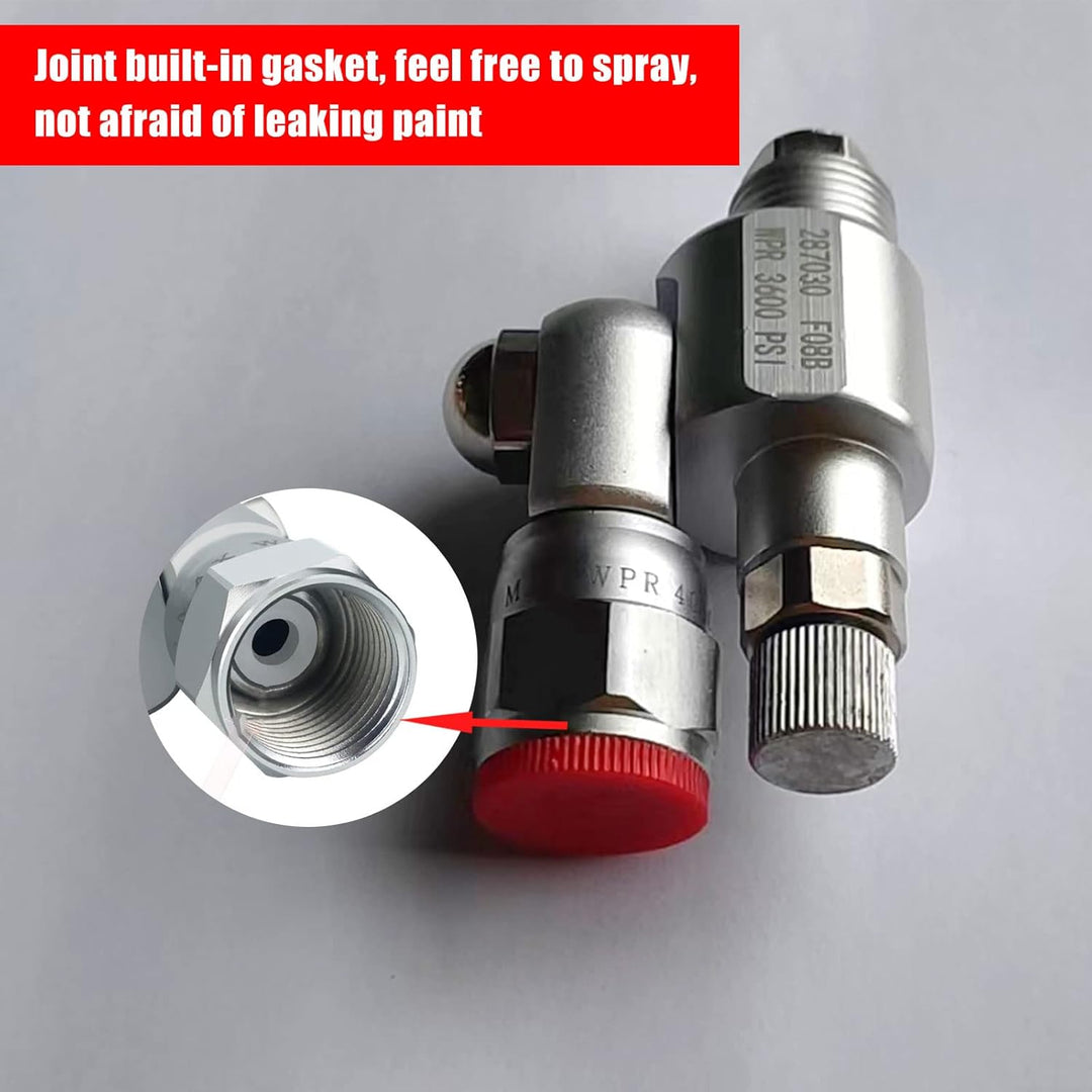 CleanShot Absperrventil mit Spitze, 287030 Airless Spray Adapter Gelenk für Airless Sprayer, Sprayer