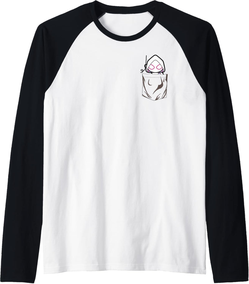 Marvel Spider Gwen Left Chest Raglan