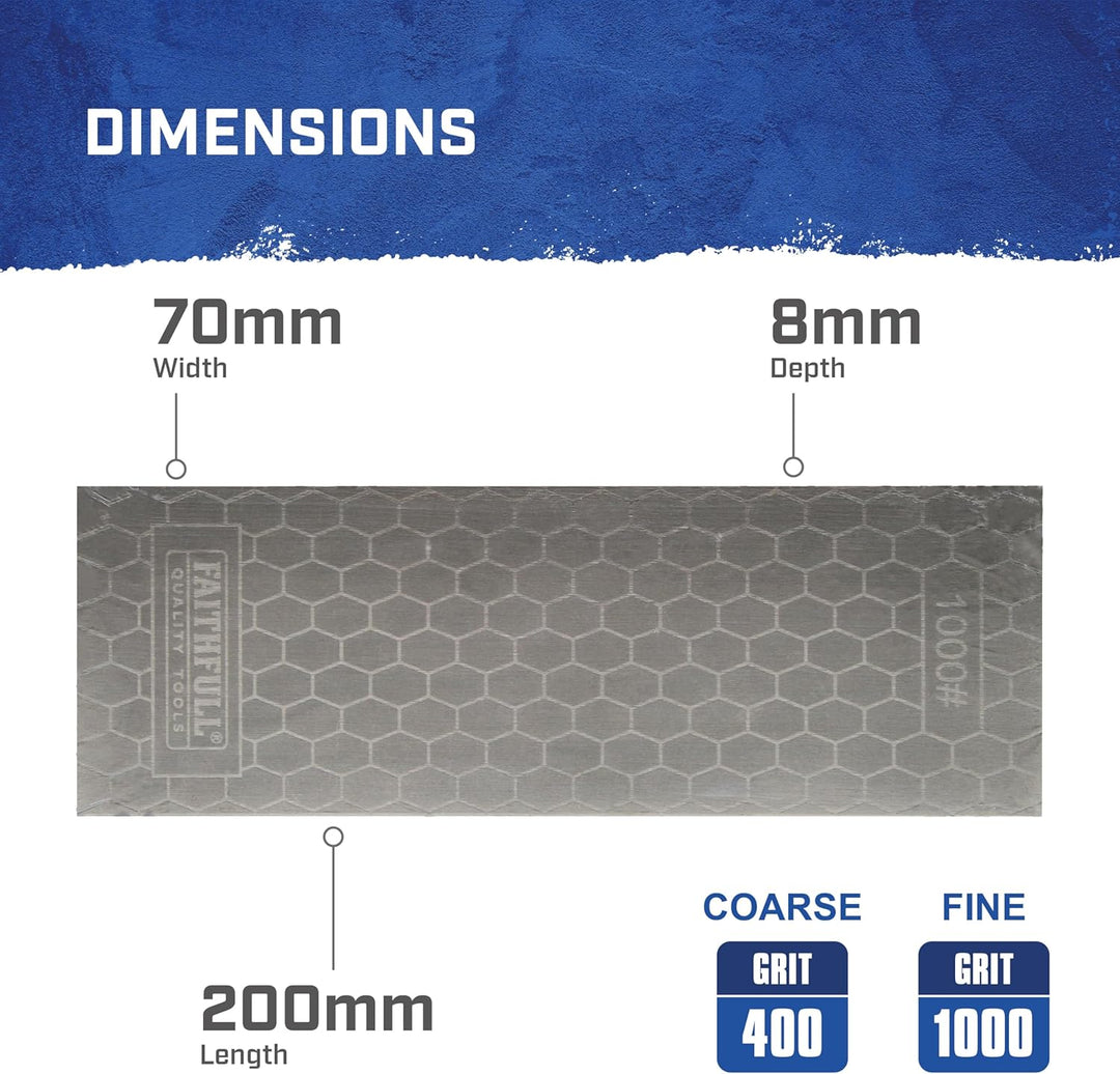 Faithfull DWKITREP Diamant-Wetstone 400/1000 g, mehrfarbig, 1 Stück