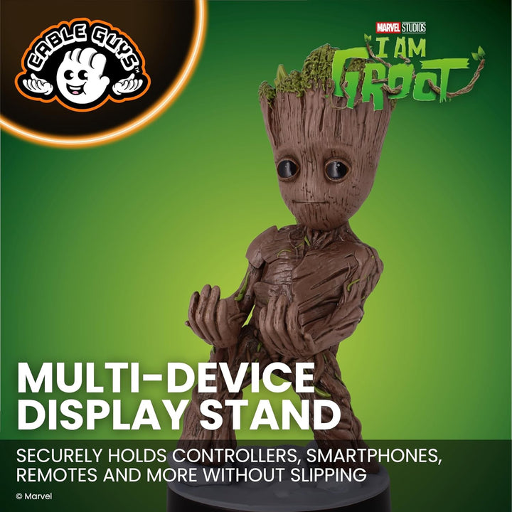 Cableguys Marvel Smiley Toddler Groot Controller Halter &amp; Handy Ständer - Gaming Zubehör für Schreib