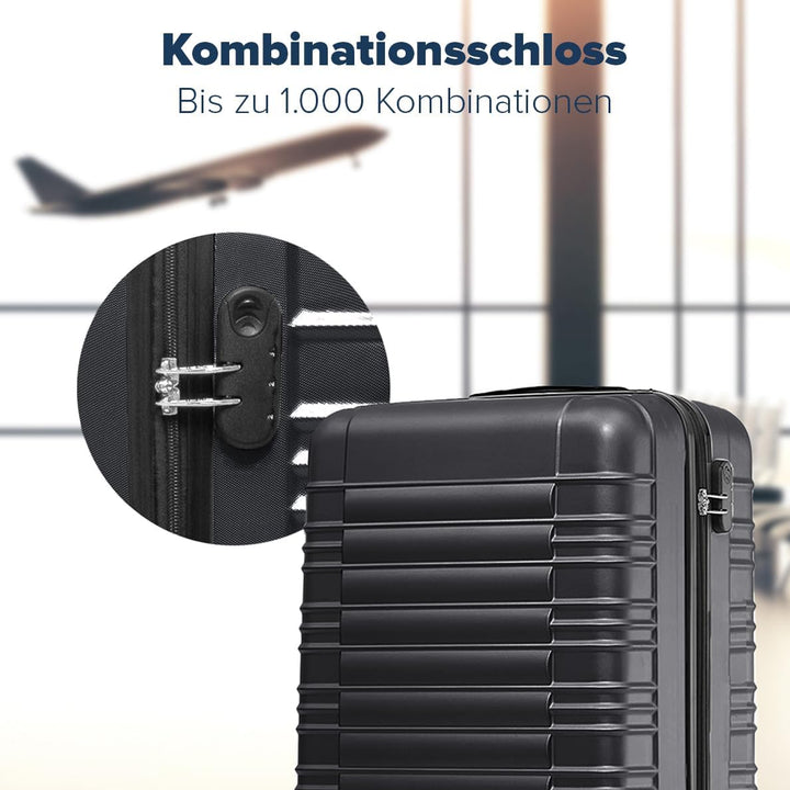 TRVLMORE Koffer & Trolleys - Koffer Set - Kofferset 3 Teilig Hartschale, Gepäck-Sets, Hartschalenkof