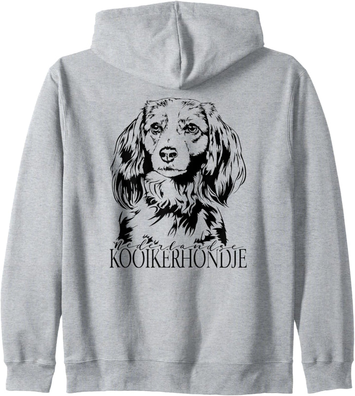 Nederlandse Kooikerhondje Hund Hunde Kooiker Hundeportrait Kapuzenjacke