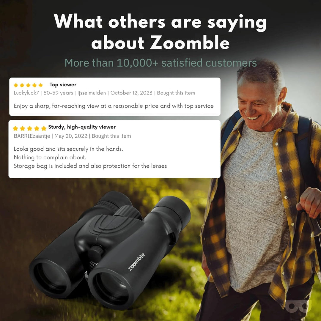 Fernglas PRO 8x42 für Erwachsene mit Tragetasche HD Bak 4Objektiv, Bonus-E-Book zur Vogelbeobachtung