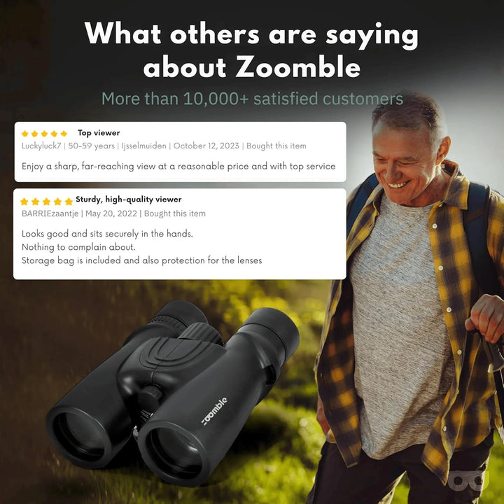 Fernglas PRO 8x42 für Erwachsene mit Tragetasche HD Bak 4Objektiv, Bonus-E-Book zur Vogelbeobachtung