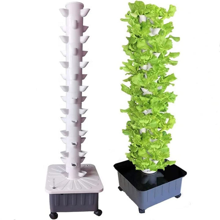 Aquaponik-Wachssystem,Hydroponik-Turm,Indoor Kräutergarten Kit, Hydroponische Anzuchtsystem,Indoor G