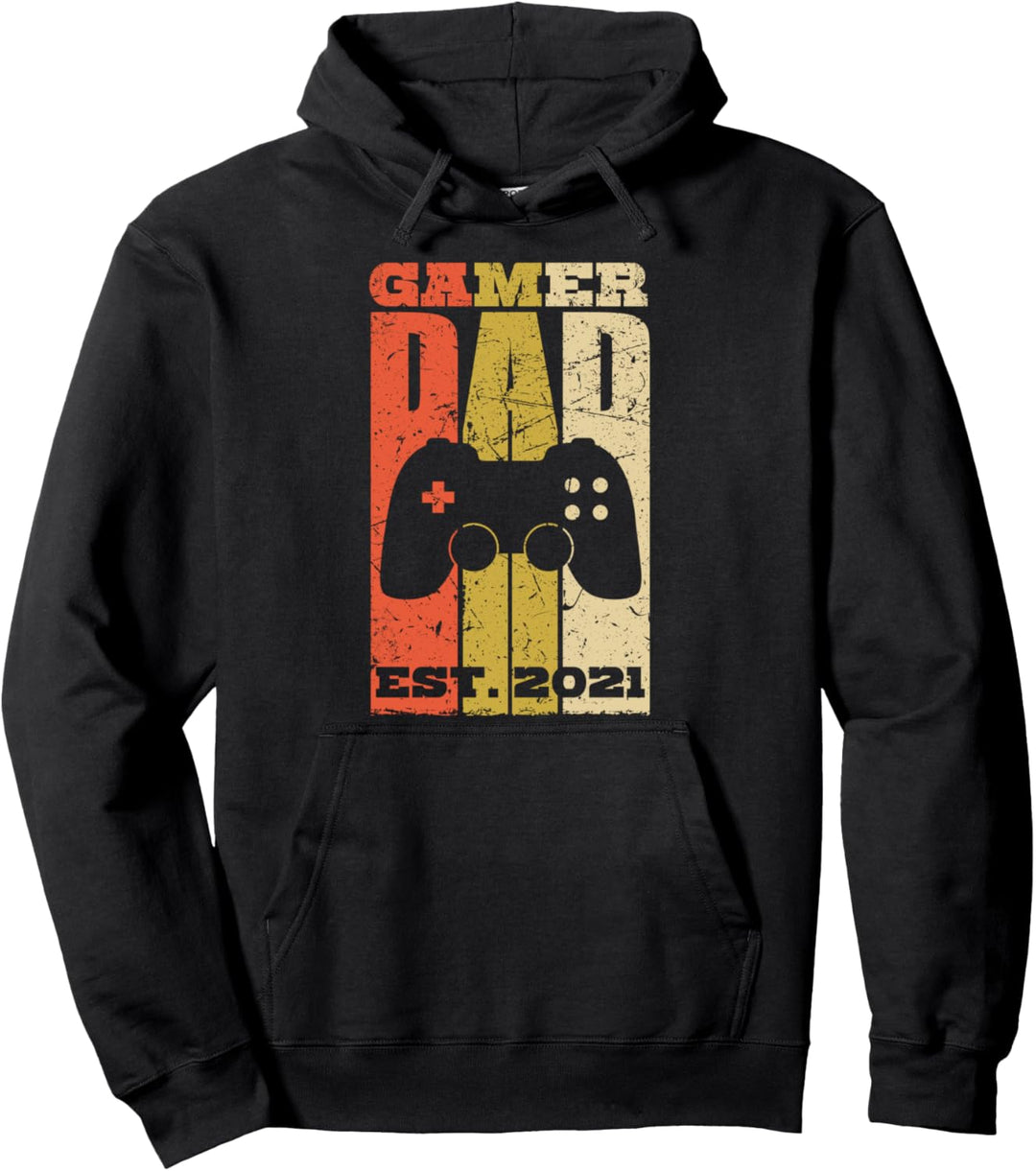 Gamer Dad 2021 Schwangerschaft Papa Pullover Hoodie