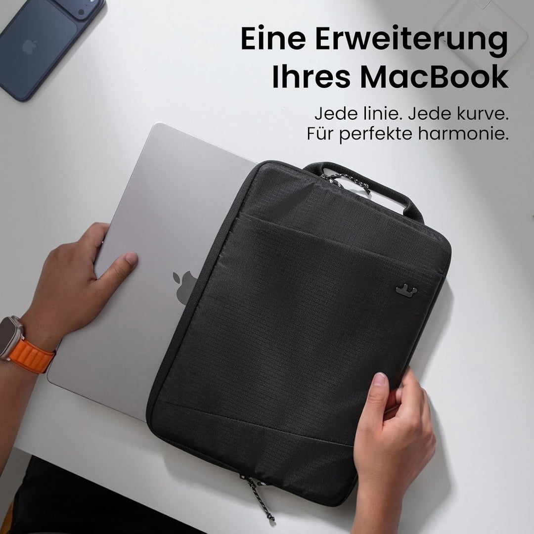 tomtoc 360° Tasche Hülle Kompatibel mit 15,6 Zoll Acer, ASUS, Dell, HP, Lenovo Laptop Notebook Chrom