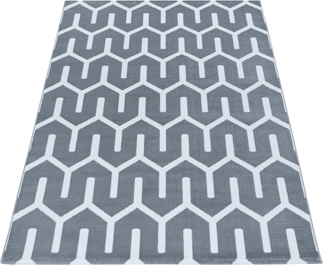 Kurzflor Wohnzimmerteppich Geometrisch Muster Soft Flur Teppich Wohnzimmer Schlafzimmer Flur Pflegel