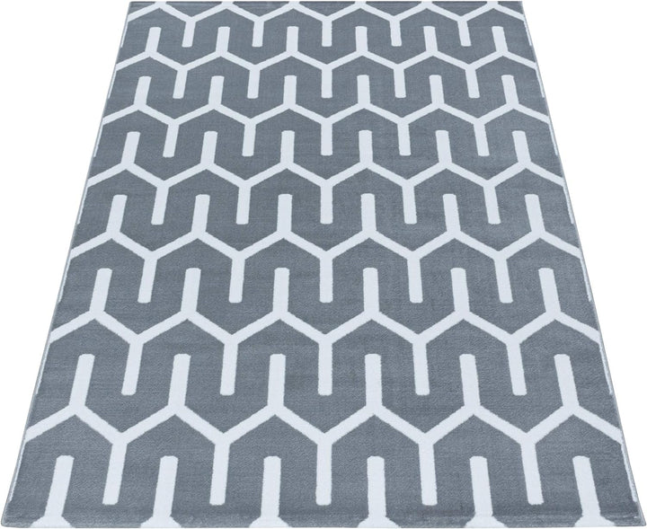Kurzflor Wohnzimmerteppich Geometrisch Muster Soft Flur Teppich Wohnzimmer Schlafzimmer Flur Pflegel