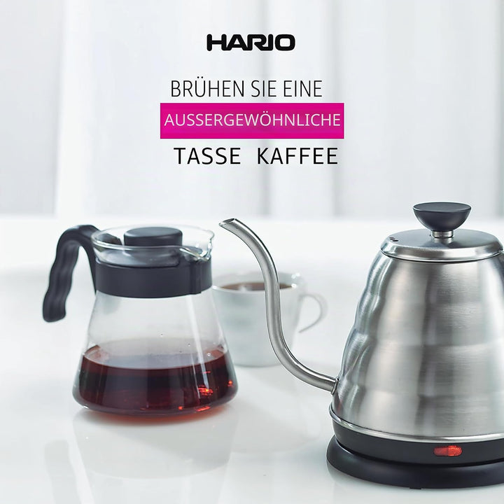 Hario 4977642019126 V60 Coffee Server Carafe 700 ml VCS-02B, Glas, farblos, 17, 3 x 14, 1 x 13 cm Fa