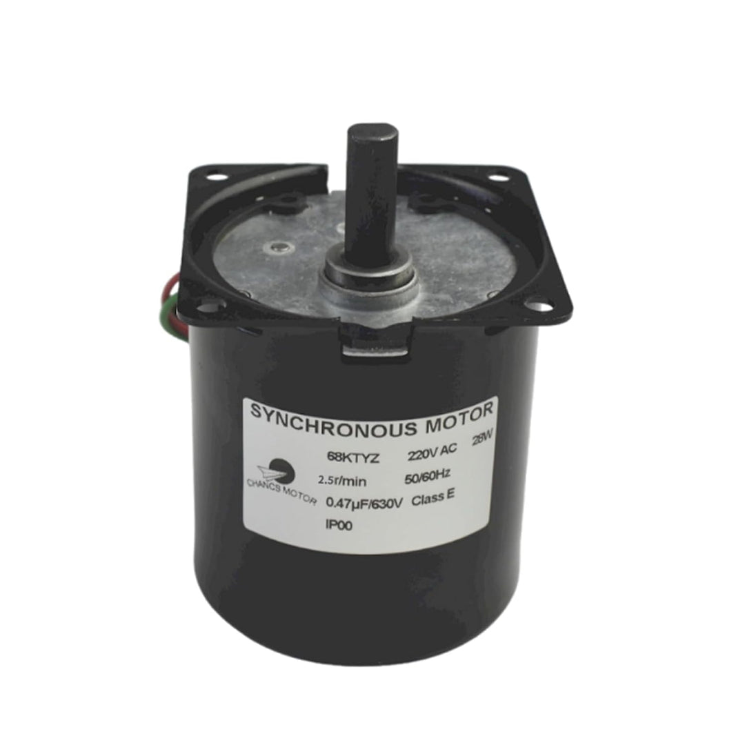 CHANCS Niedergeschwindigkeits-Miniatur-Getriebemotor 68KTYZ 220V AC 2,5r/min Exzenterwelle Hochdrehm