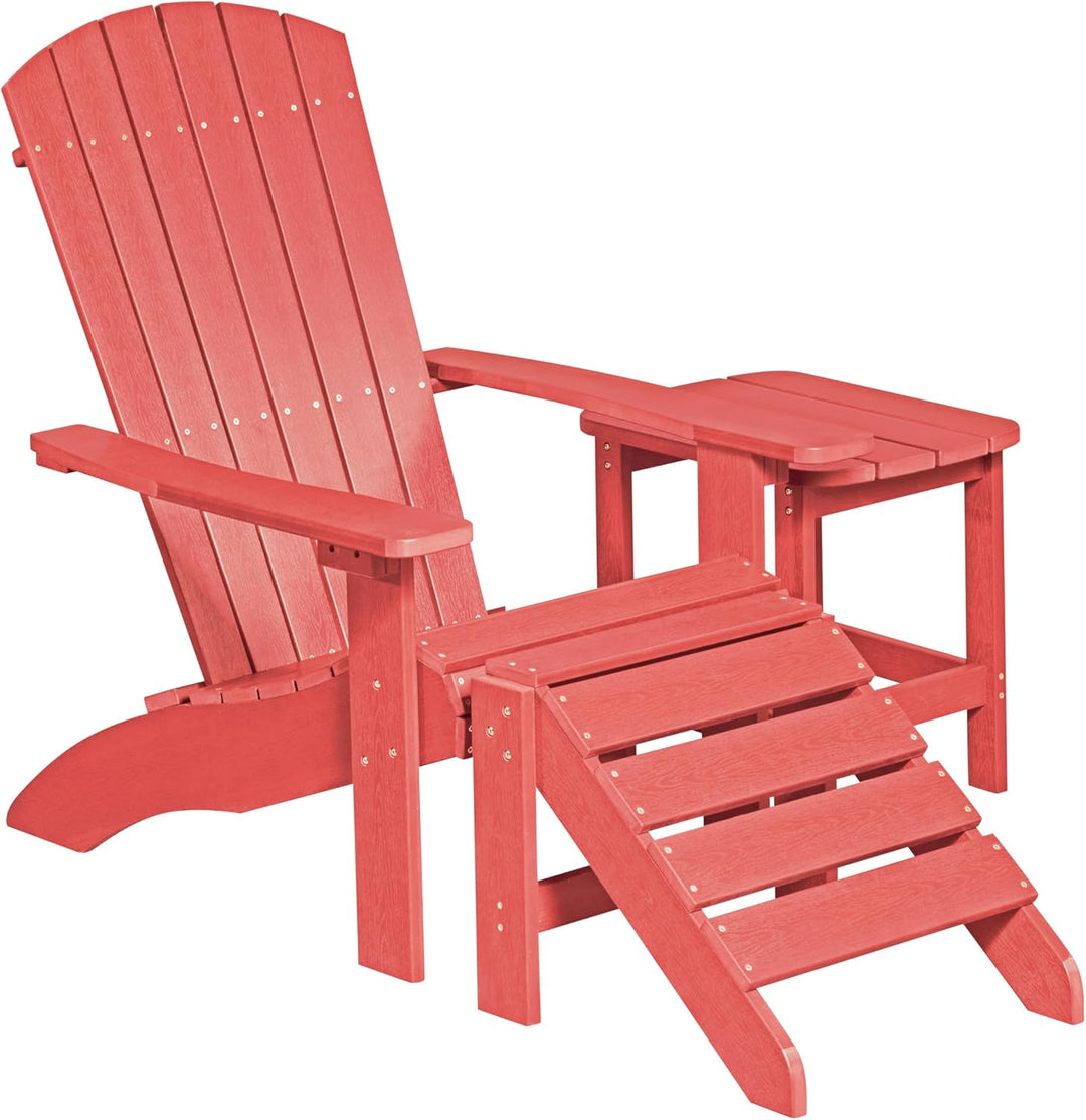 NEG Design Adirondack Tisch Marcy Beistelltisch täuschend echte Holzoptik, wetterfest, UV- und farbb