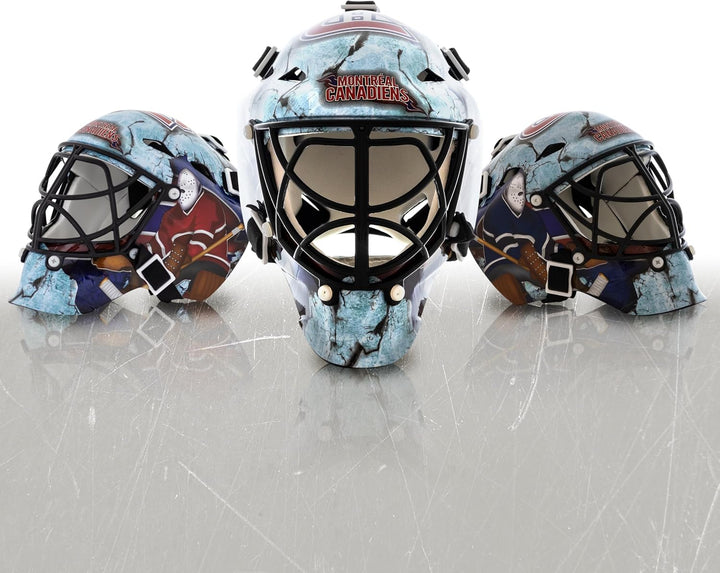 Franklin Sports NHL Team Logo Mini Hockey Goalie Mask with Case - Collectible Goalie Mask with Offic