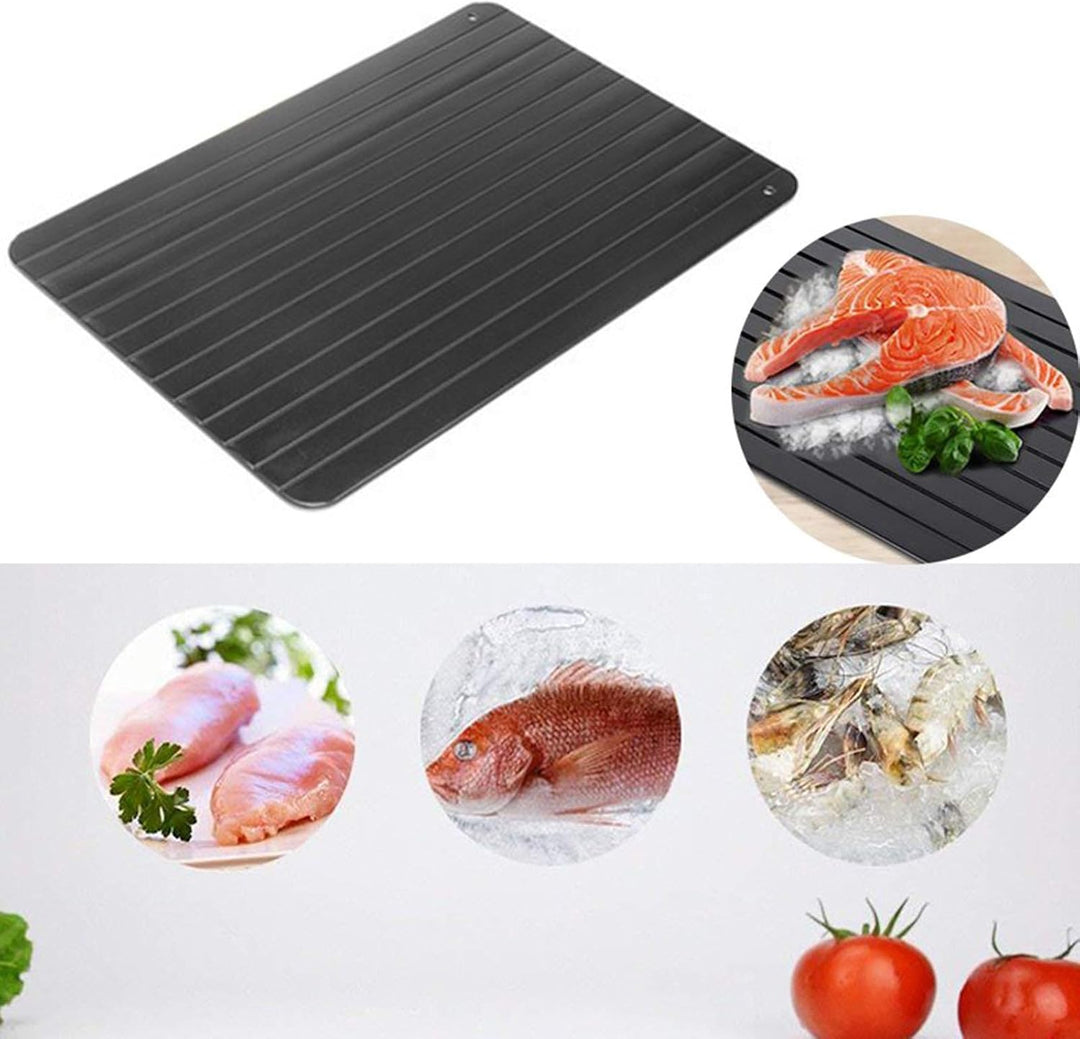 Auftauplatte Auftaubrett für Gefrorene Lebensmittel zum schnellen, natürlichen Auftauen (ohne Elektr