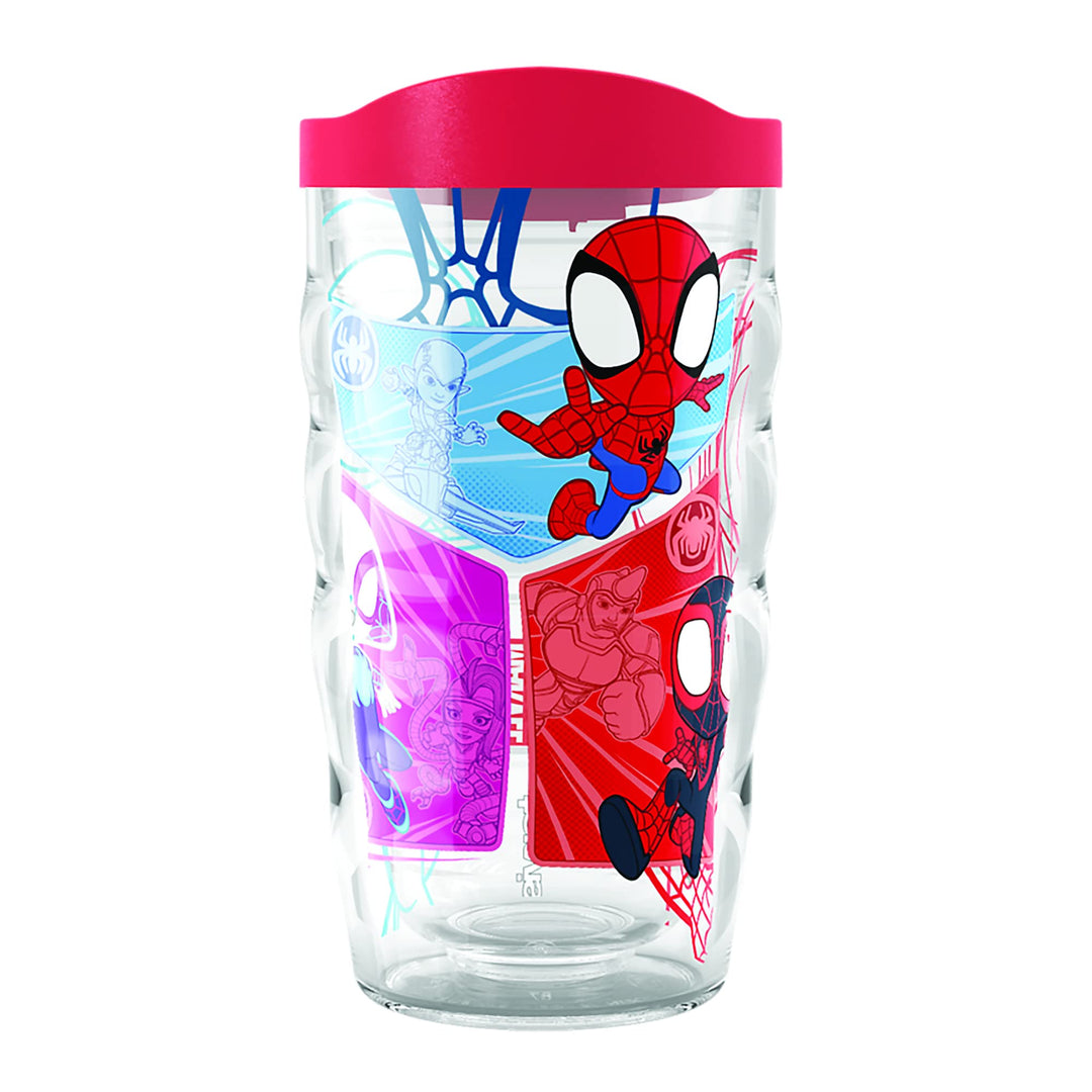 Tervis Marvel Spider Man Spidey and Friends Made in USA Double Walled Insulated Tumbler, 10oz Wavy,