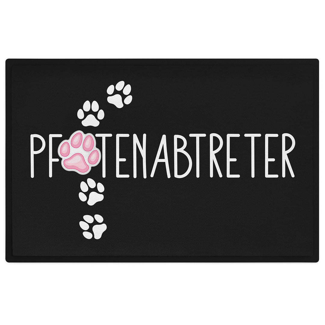 Trendation - Pfotenabtreter Fussmatte Geschenk Hundebesitzer Katzenbesitzer Lustiger Spruch Hunde Ka