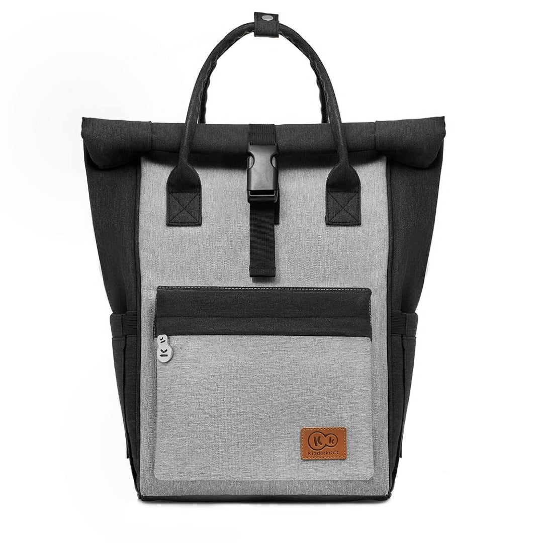 Kinderkraft Wickelrucksack MOONPACK, Kinderwagentasche, Organizer, Thermotasche, verstellbarer Schul