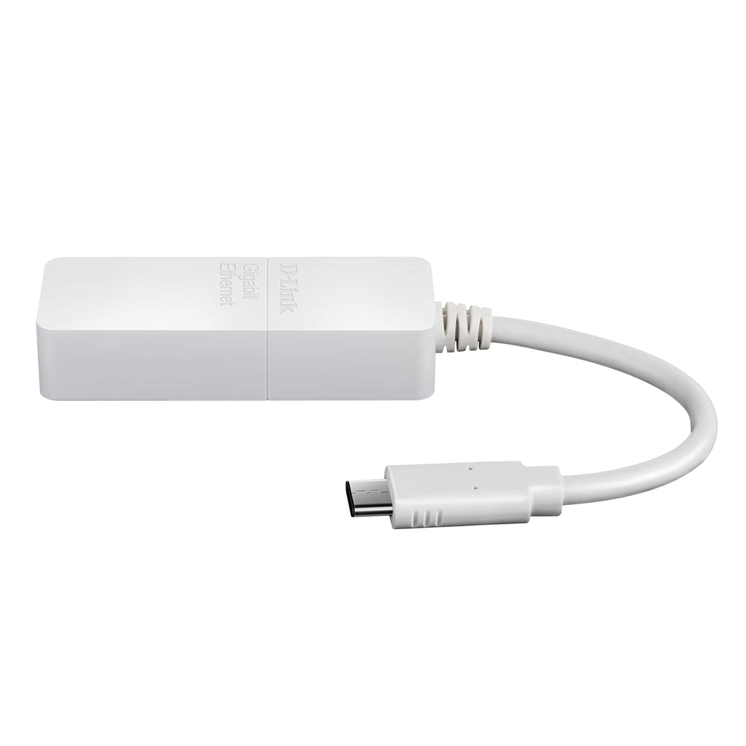 D-Link DUB-E130 USB Typ-C Netzwerkkarte (3.0 Gigabit Ethernet RJ45 10/100/1000 Mbit/s, kompatibel mi