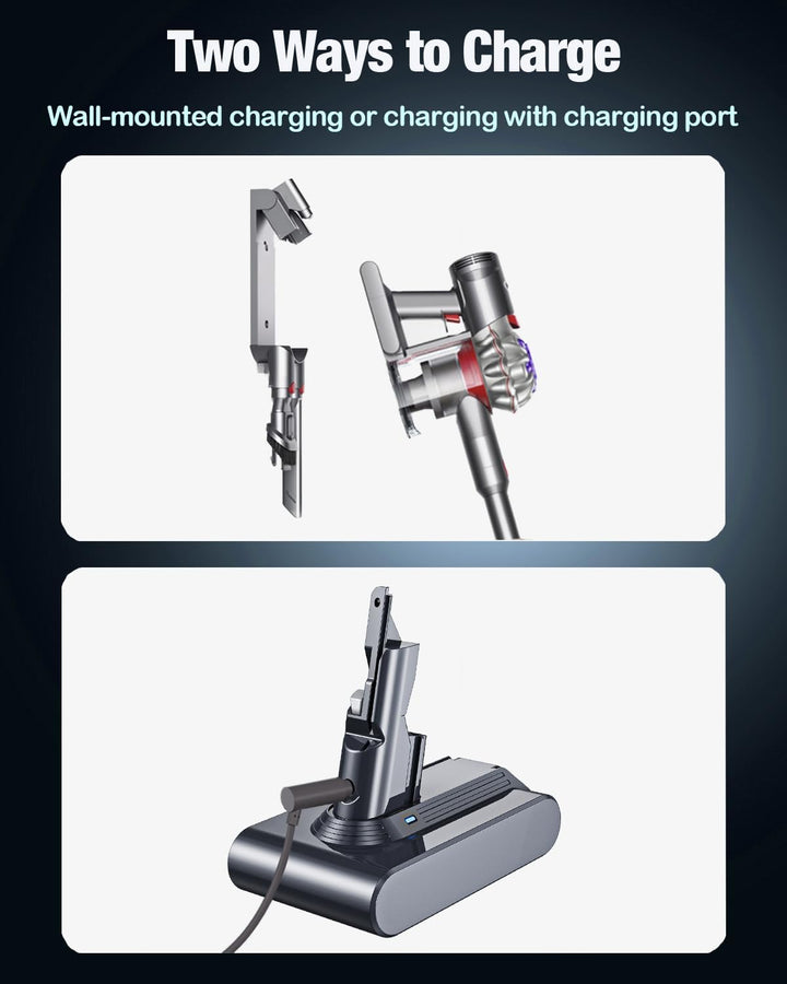 6000mAh V7 Ersatzakku für Dyson V7 Akku Kompatibel mit Dyson V7 Motorhead V7 Animal V7 Trigger V7 To