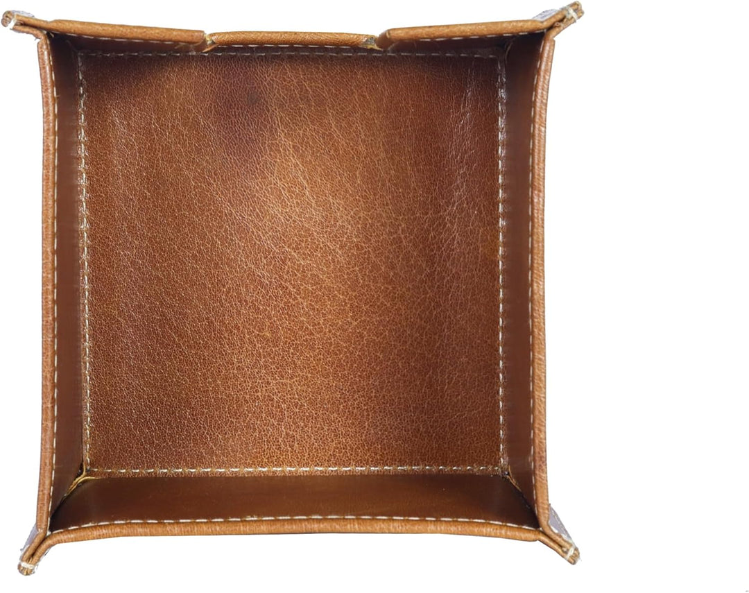 Alpenleder Notizzettelspender - Modell: PACKERL (Handgefertigt) - Nachhaltiges Bio-Leder aus regiona