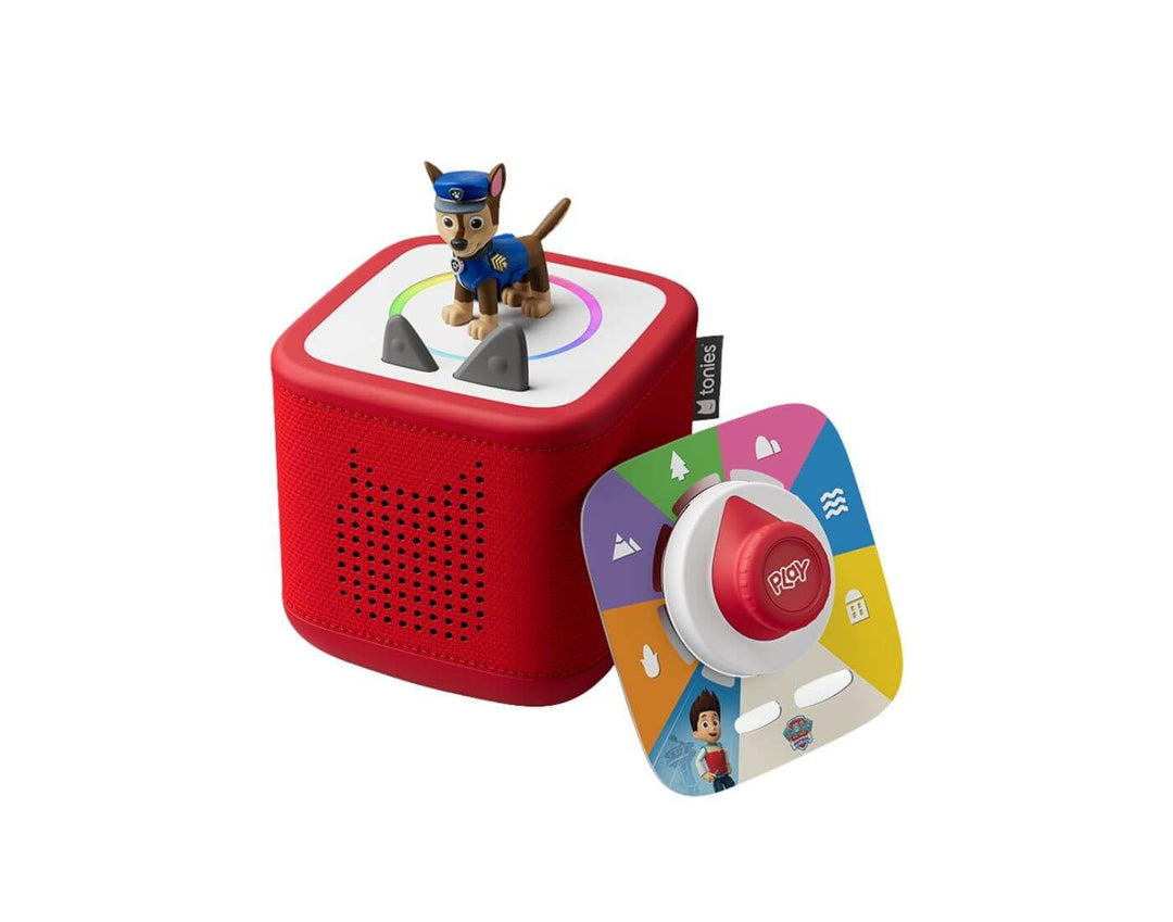 tonies Starterset Toniebox 2 Rot – Play Set Paw Patrol Chase, Audioplayer für Kinder mit Hörfigur, N
