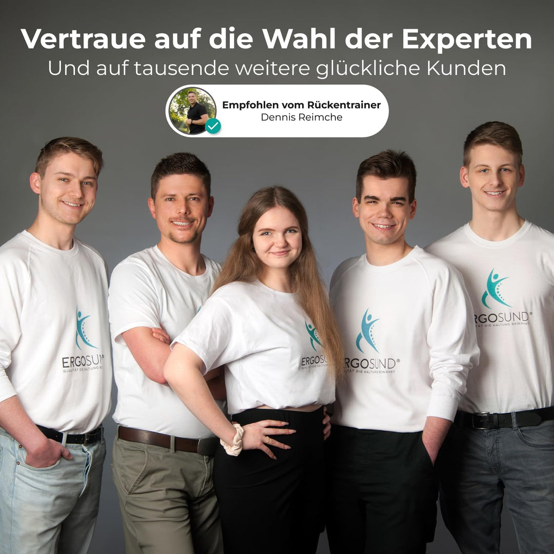 ERGOSUND Fussstütze Schreibtisch [mit verbesserter Flausch-Fusstasche] Höhenverstellbare Fussbank [r