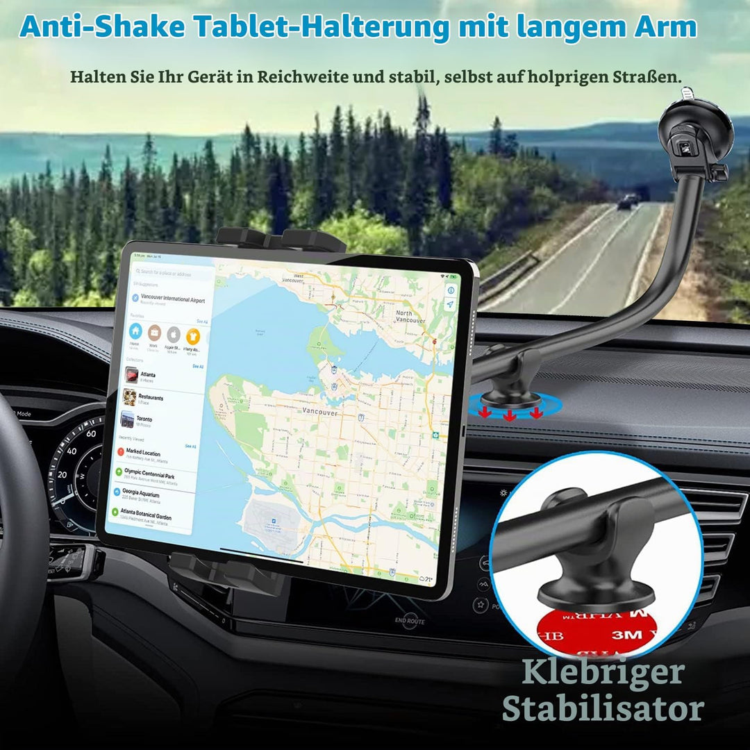 Oilcan Schwanenhals Tablet Autohalterung, Armaturenbrett Windschutzscheibe LKW iPad Halterung Flexib