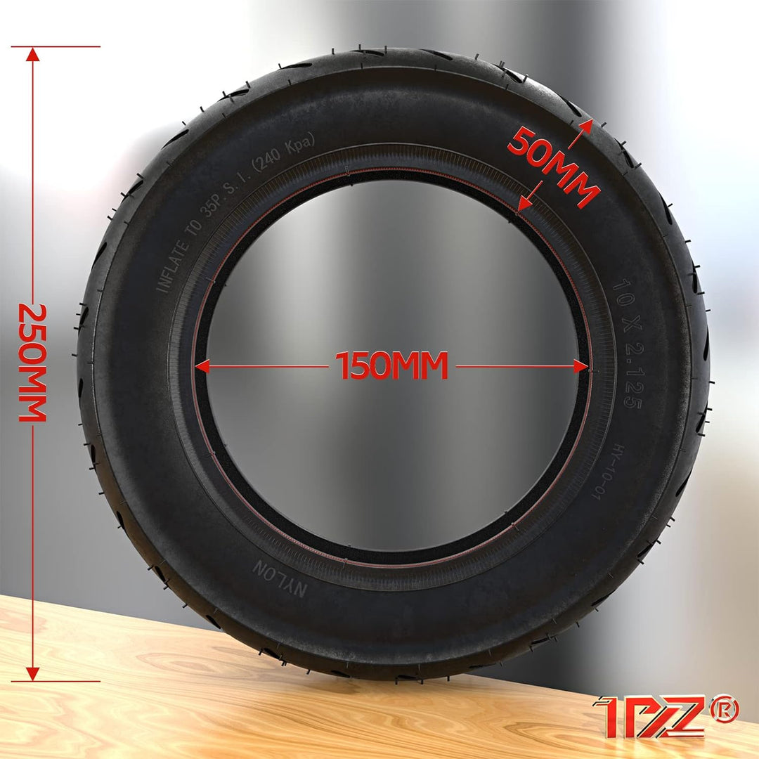 1PZ SS5-UDV 10 x 2.125 (10 Zoll) Reifen + Schlauch mit Winkelventil 45° Ersatz für Smart Self Balanc