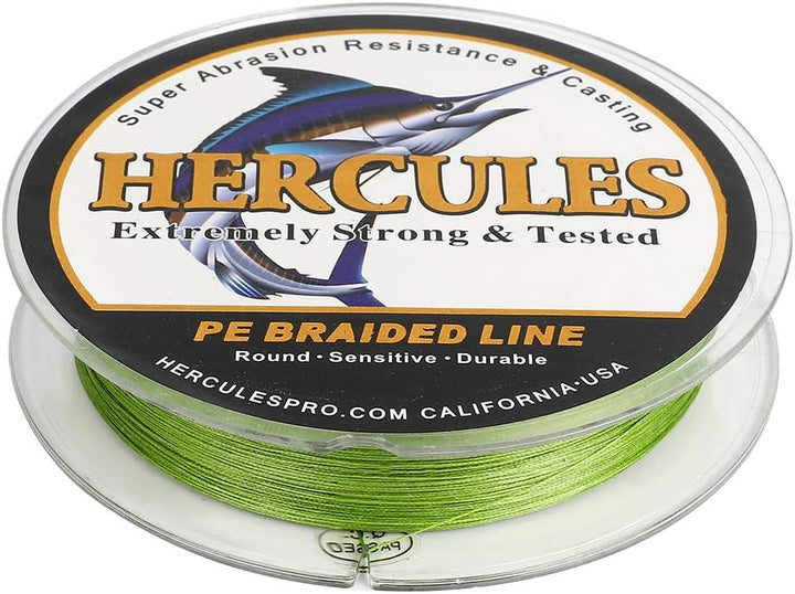 HERCULES Super Cast 100m - 2000m Yards Geflochtene Angelschnur 10lb - 300lb Test für Salzwasser Süss