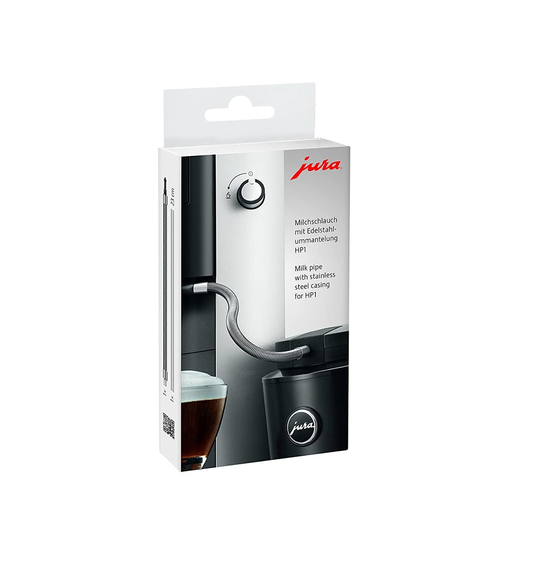 Jura 700057366 WE8 Milchschlauch mit Edelstahlbeschichtung HP1, silber