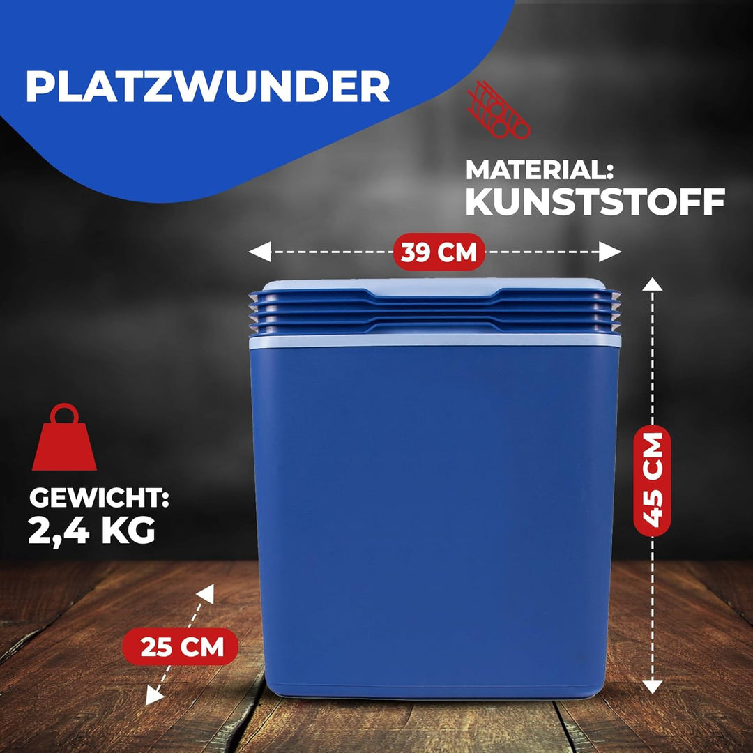 Kühlbox Coolbox Thermobox Picknick Camping 32Liter Warmhaltebox blau